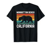 Manhattan Beach California Surf Vintage Cali Redondo SoCal Camiseta
