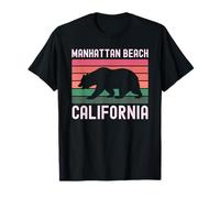 Manhattan Beach California Surf Vintage Cali Redondo SoCal Camiseta
