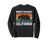 Manhattan Beach California Surf Vintage Cali Redondo SoCal Sudadera