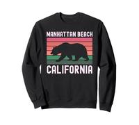 Manhattan Beach California Surf Vintage Cali Redondo SoCal Sudadera