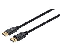 Manhattan - Cable de visualización (8 K, 60 Hz, PVC, Macho/Macho, 3 m), Color Negro