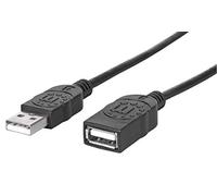 Manhattan Cable USB Negro Negro 1 m Schwarz