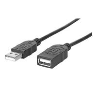 Manhattan Cable USB Negro Negro 1 m Schwarz