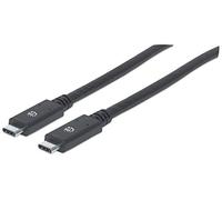 Manhattan Cable USB Negro Negro 2 m Schwarz
