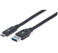 Manhattan Cable USB Negro Negro 3 m Schwarz