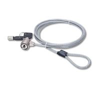 Manhattan Candado de Seguridad para portátil (1,4 m), Cable de Acero con Llave 440271