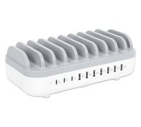 Manhattan Charging Station, 10x Ports: 3x USB-C (up to 18W PD)