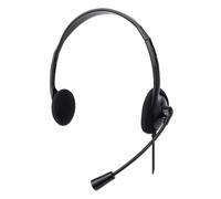 Manhattan Cuffia Stereo on Ear USB con Microfono Cavo 1,5m Nero Nero
