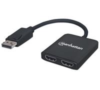 Manhattan DisplayPort 1.2 to 2-Port HDMI Splitter Hub with MST, 4K@3 (MANHATTAN)