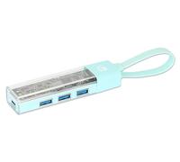 Manhattan Hub combinado USB 2 en 1 de 4 puertos - Cable desmontable USB-C o USB-A / bucle de transporte - USB 3.2 Gen 1 181020 SuperSpeed de 5 Gbps