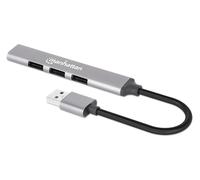 Manhattan Hub USB-A 168427 - 4 puertos (1x USB 3.0, 3x USB 2.0) 18 cm