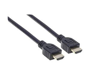 Manhattan Intellinet 353953 - Cable HDMI de alta velocidad con Ethernet (5 m, apantallado, certificado CL3 para instalaciones de pared), color negro