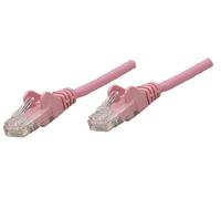 Manhattan Intellinet KB001594 Intellinet - Cable de red UTP RJ45 macho a macho, 7,5 metros de longitud, rosa, rosa