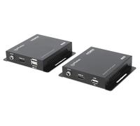 Manhattan kit extensor kvm hdmi 1080p sobre ip, extiende señal 1080p@