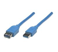 Manhattan la extensión del cable usb 3.0 a-st. > a-bu. 2,0m [bu] mhp