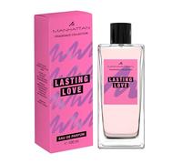 Manhattan Lasting Love - Perfume de rosa floral para mujer, grosella negra, jazmín y almizcle, 100 ml