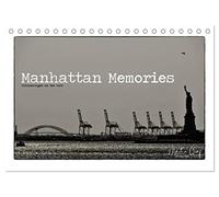 Manhattan Memories - Erinnerungen an New York (Tischkalender 2026 DIN A5 quer), CALVENDO Monatskalender: Impressionen aus Manhattan in Schwarz-Weiß