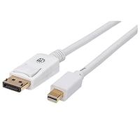 Manhattan Mini DisplayPort Cable - Cable para Home Cinema, Blanco