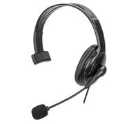 Manhattan Mono - Auriculares USB (2 m, Izquierda/Derecha), Color Negro