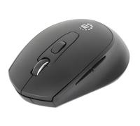 Manhattan MW6200 - Ratón inalámbrico (6 Botones, USB-A), Color Negro