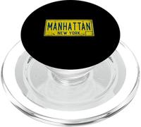 Manhattan New York NY - Placa de matrícula Retro de EE. UU PopSockets PopGrip para MagSafe