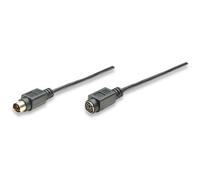 Manhattan PS/2 cable cable PS/2 1,8 m Negro