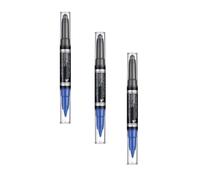 Manhattan Sombra de ojos y delineador de ojos 2 en 1 de doble efecto de Eyemazing, color 004 Cobalt Storm, larga duración, resistente al agua, con partículas de purpurina (paquete de 3)
