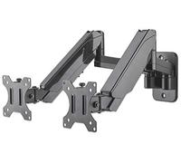 MANHATTAN 461627 - Soporte de pared para 2 monitores, 17'' - 32'', resorte de presi&o