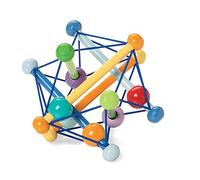 Manhattan- Skwish Color Burst Sonajero de Madera para bebés y niños pequeños, Multicolor, 15.25 x 15.25 x 15.25 Centimeters (203540)