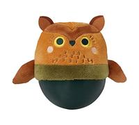 Manhattan Toy Bobbly Owl - Bola oscilante de Silicona Suave con Bordado de Peluche para bebés y niños pequeños