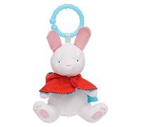 Manhattan Toy- Conejito Fairytale - Conejo de Peluche de Juguete de Viaje para bebé con Campanilla, Orejas Arrugadas y mordedor con Clip, Multicolor, Small (161520)