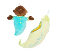 Manhattan Toy Snuggle Pod Sweet Pea Brown First Baby Doll with Cozy Sl