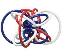 Manhattan Toy Sonajero y mordedor de Winkel rojo, blanco y azul