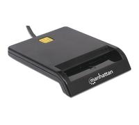 Manhattan USB-A Contact Smart Card Reader, 12 Mbps, Friction type compatible, Ex