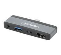 Manhattan Estación de acoplamiento móvil 4 en 1 USB-C PD a HDMI (190404)