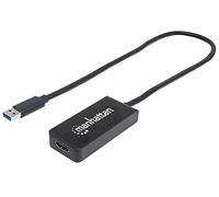 Manhattan VGA a HDMI convertidor Negro Negro SuperSpeed USB 3.0 auf HDMI Adapter