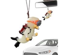 manhegari Adornos oscilantes para espejo de coche | Colgante de buzo de resina Decoración oscilante compacta y delicada | Adornos interiores automotrices para mochilas escolares, espejos retrovisores,