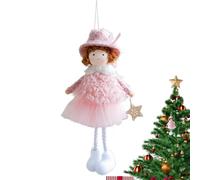 manhegari Ángel de Navidad para árbol de Navidad | Decoración para árbol de Navidad | Linda niña Colgante para Puerta Pared Techo jardín niños Regalo de Boda Juvenil