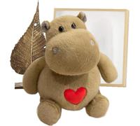 Manhegari Animal de Peluche Suave, Animales de Peluche | Hippo Ant Hippo de Peluche de Colección, Juguete de Peluche Animal Poder Lindo para Novia Mom Cumpleaños