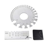 manhegari Calibrador De Espesor Para Metales - Medidor De Espesor Para Material De Soldadura De Alambre - Regla de Medición con Escala de Diámetro de Doble Cara para Fabricación, Automoción, Mecánicos