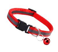 Manhegari Collares para Perros, Collar Reflectante Reforzado para Gato | Accesorio Ligero Antimasticable Seguro para Educación Paseo Nocturno Y Actividades Exteriores
