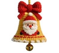manhegari Crochet navideños | Accesorios de ganchillo para días festivos | Decoración colgante hecha a mano para el hogar, fiesta, festivos