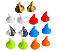 Manhegari Cuernos para casco de motocicleta | Cuernos de becerro claros - Lote de 14, decoración linda para casco - Accesorios para Halloween, fotografía, Cosplay, teatro y conducción de motocicletas