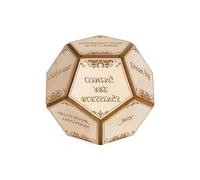Manhegari Dados De 12 Caras De Madera - Divertido Juego de Decisión con Dados Poliédricos, Ayuda Divertida Para La Toma De Decisiones Para Casa, Viajes, Estudios Y Eventos