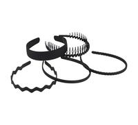 manhegari Diadema con Dientes | Prendas Para El Control Del Cabello Suelto | 5 Piezas Diadema Flexible Antideslizante para Maquillaje y Cabello,para Chicas Adolescentes Ejercicio Yoga Uso