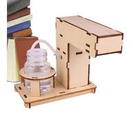 manhegari Dispensador Automático De Jabón Líquido,Dispensador De Lavado De Manos Con Sensor De Espuma | Modelo De Montar Juguete Educativo De Madera Hecho A Mano Kit Para Hogar Oficina Guardería