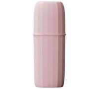 manhegari - Funda para cepillo de dientes, portacepillos de dientes de viaje, tapa de cepillo de dientes portátil, almacenamiento de taza de polvo multifunción para acampar en baño, rosa, Se référer