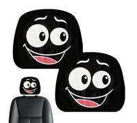 manhegari - Funda para reposacabezas de Coche, 2 Piezas, Fundas de Reposo, para Coche, Divertidas historietas | Diseño con Expresiones Lindas Decoraciones Interiores - Decoración para SUV Y