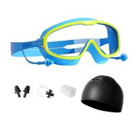Manhegari Gafas de Natación, Gafas de Piscina para | Impermeable Antiempañamiento Gran Angular Con Pinza Nariz, Tapones Para Orejas Y Gorro Para Snorkeling, Playa Y Buceo