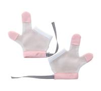 Manhegari Guantes para dejar de morderse las uñas 1 pares de parada de succión del pulgar para niños, protección transpirable de las uñas, parada de succión ajustable para bebés